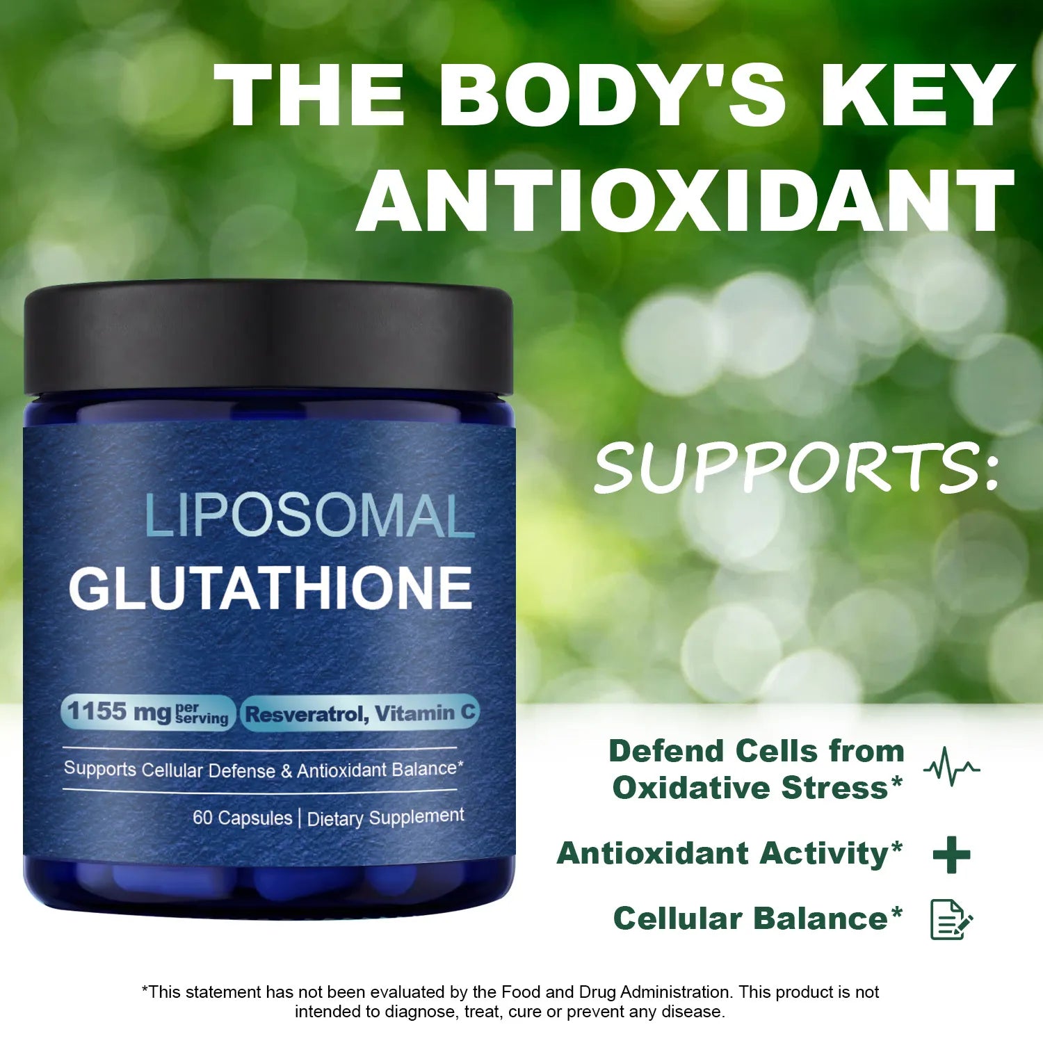 Liposomal Glutathione Antioxidant Capsules